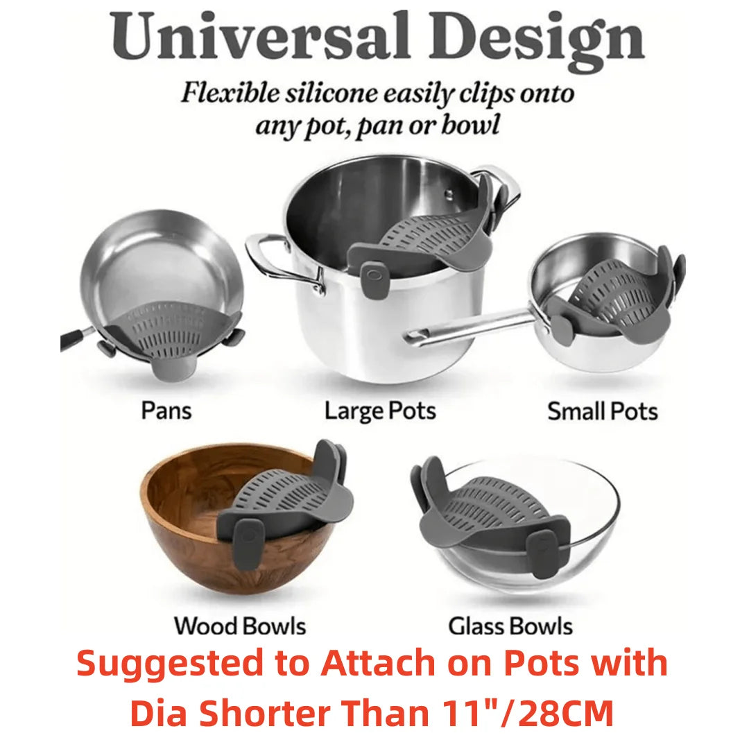 Clip-on Pot Strainer - The Kitchen Gadget You Didn't Know You Need