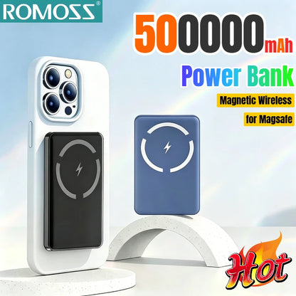Snap and charge. Magnetic power bank . 50000mAh  Wireless Beast.