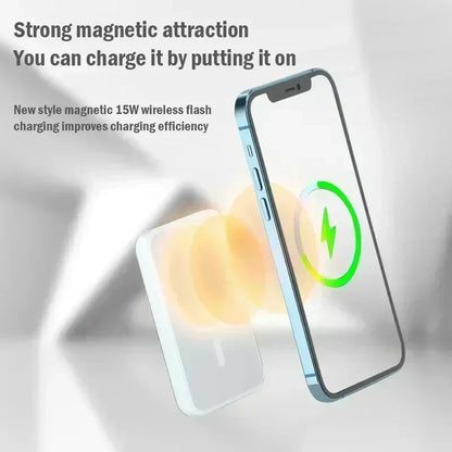 Snap and charge. Magnetic power bank . 50000mAh  Wireless Beast.