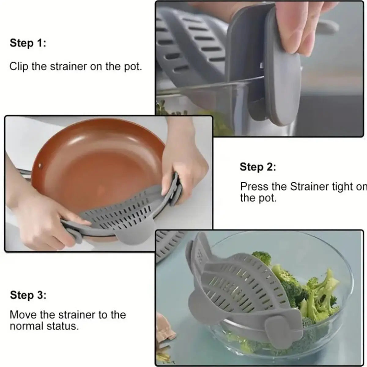 Clip-on Pot Strainer - The Kitchen Gadget You Didn't Know You Need